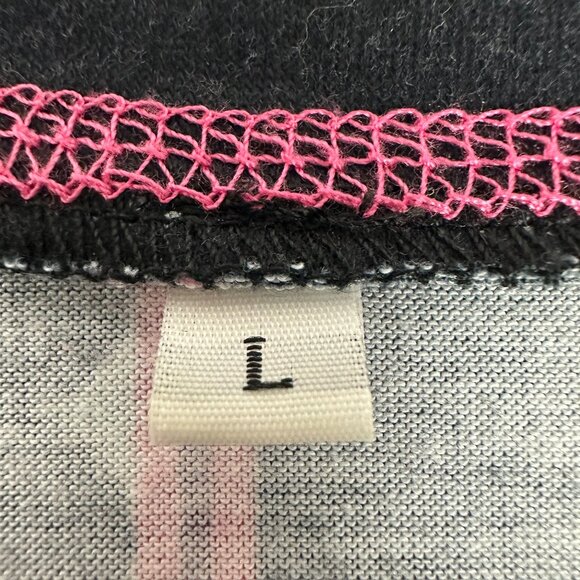 Patchwork Long Sleeve Top With Button Accents - L - Picture 3 of 4